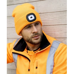 Шапка Ardon Boast, акрил, оранжевая, one size.