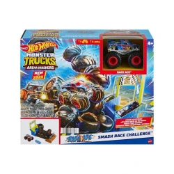 Oyun dəsti Hot Wheels Monster Trucks Smasher Race Ace HNB89, 4+ yaş