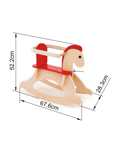 Yelləncək-oyuncaq Hape Grow-With-Me Rocking Horse, taxta