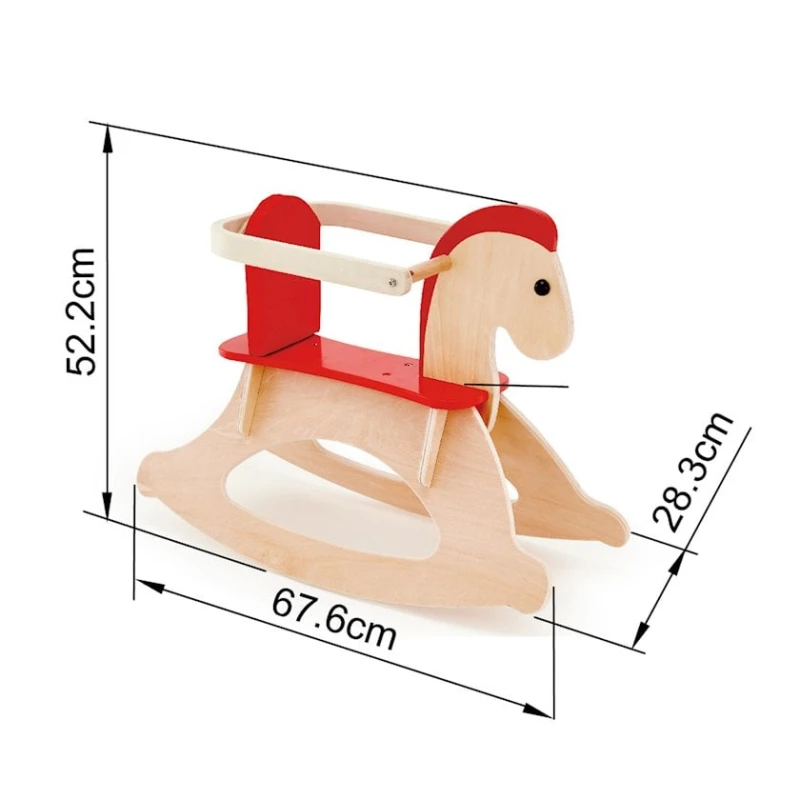 Игрушка-качалка Hape Grow-With-Me Rocking Horse, дерево