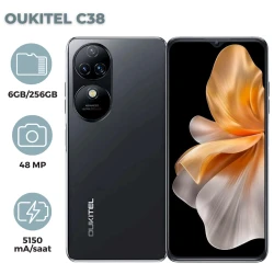 Смартфон Oukitel C38 6GB/256GB Black (6931940742900)