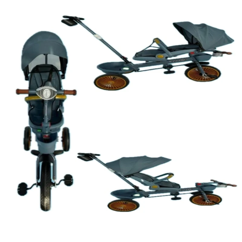 Üçtəkərli velosiped BB-233, boz