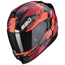 Motosiklet dəbilqəsi Scorpion EXO-520 Evo Air Cover Metal Black-Red L
