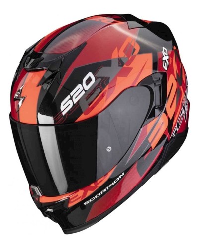 Motosiklet dəbilqəsi Scorpion EXO-520 Evo Air Cover Metal Black-Red L