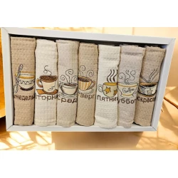 Набор кухонных полотенец MiraNova 149, хлопок, разноцветный, 40x60 см, 7 шт Набор кухонных полотенец MiraNova 149, хлопок, разноцветный, 40x60 см, 7 шт