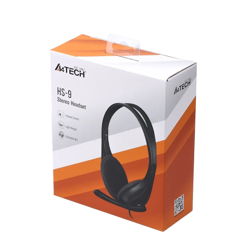 Наушники-гарнитура A4Tech HS-9 Black Наушники-гарнитура A4Tech HS-9 Black