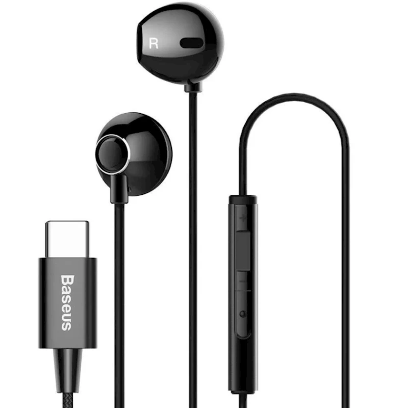 Проводные наушники Baseus Encok Wired Earphone C06 Black