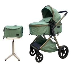Детская коляска AZR 821, зеленая