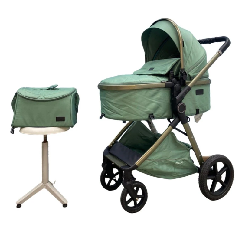 Детская коляска AZR 821, зеленая