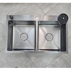 Кухонная мойка Abe Lux Antrasit, 48x78 см Кухонная мойка Abe Lux Antrasit, 48x78 см