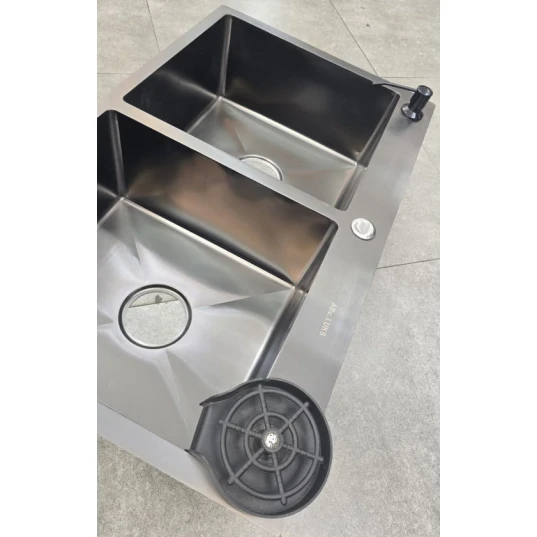 Кухонная мойка Abe Lux Antrasit, 48x78 см Кухонная мойка Abe Lux Antrasit, 48x78 см