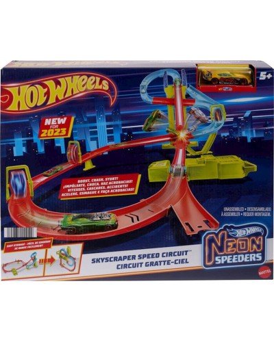 Avtotrek Hot Wheels Neon Speeders Skyscraper Speed Circuit