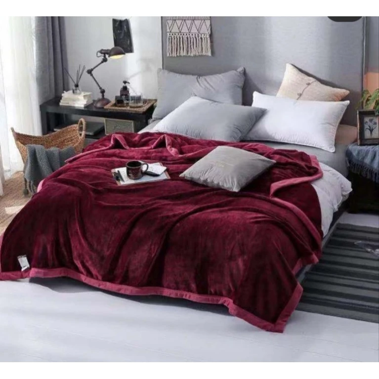 Yorğan MiraNova SF-678, ikinəfərlik, bambuk, qırmızı, 230x250 sm