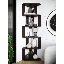 Stellaj 3563_StellajOpenUgolBlack, 156.3х38х38 sm, LDSP, qəhvəyi