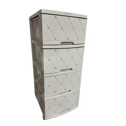 Тумба 001, 36x46x83 см, пластик, серая Тумба 001, 36x46x83 см, пластик, серая