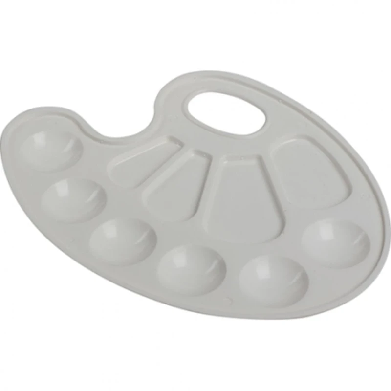 Палитра Невская Палитра Цветик 10 ячеек, пластмассовая, овальная, 15.5х21 см