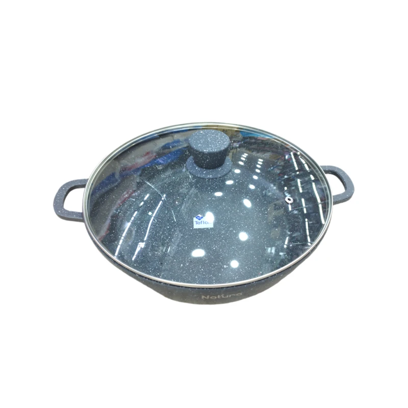 Tava Natura HomeStore_NB40, 40 sm, yapışmayan örtük ilə, iki qulplu, boz