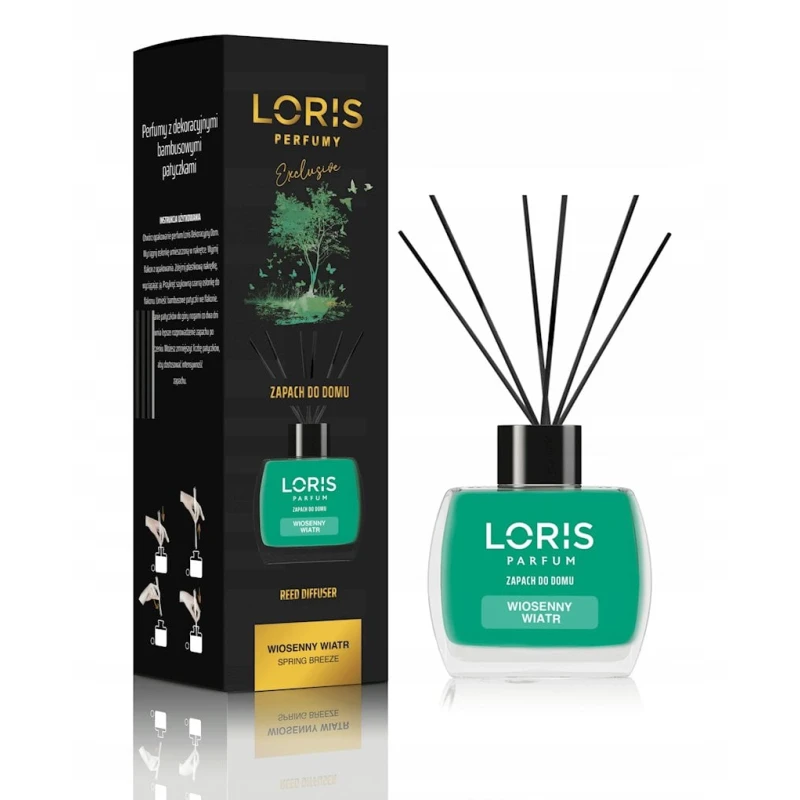 Ароматический диффузор Loris Parfum Reed Diffuser Весенний ветер 120 мл, товар в ассортименте