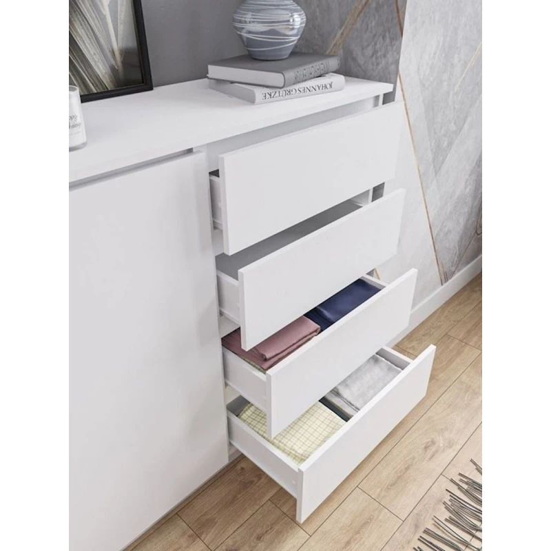 Комод, 99x160.4x40.4 см, ЛДСП, белый Комод, 99x160.4x40.4 см, ЛДСП, белый