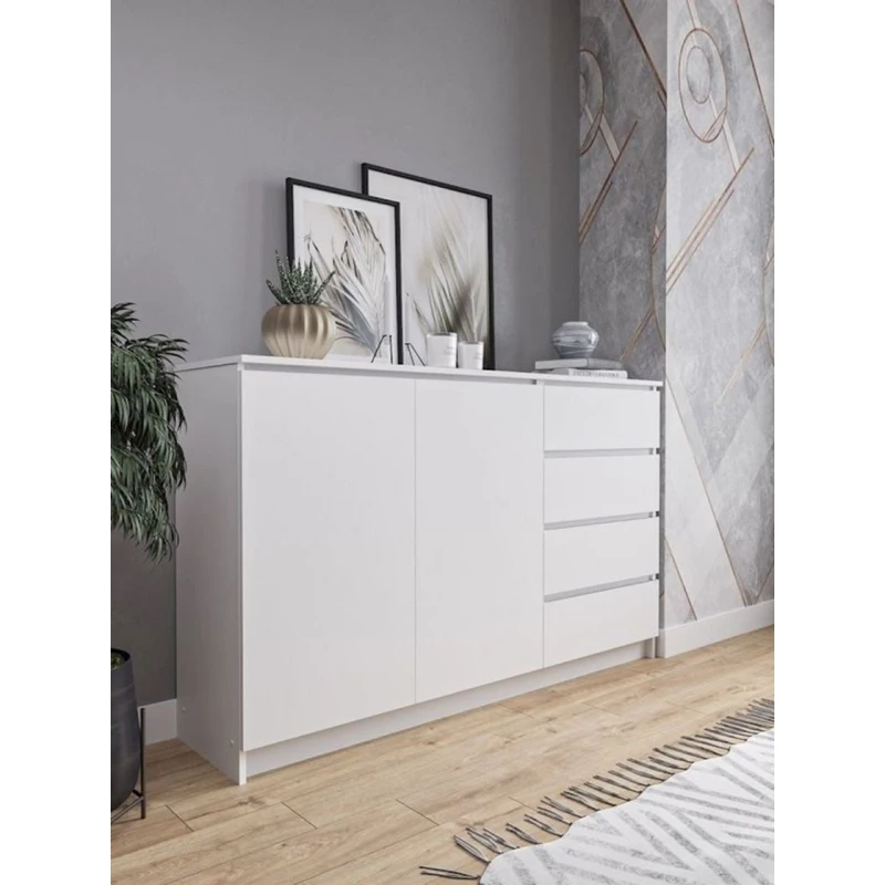 Комод, 99x160.4x40.4 см, ЛДСП, белый Комод, 99x160.4x40.4 см, ЛДСП, белый