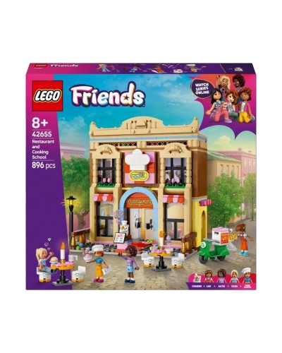 Konstruktor LEGO Friends Restaurant and Cooking School 42655, 896 parça, 8 yaşdan