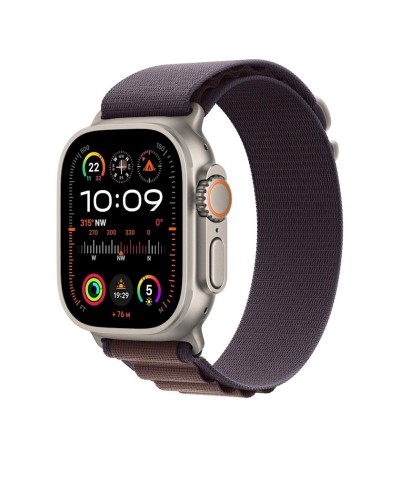 Qayış Apple 49mm Indigo Alpine Loop - Medium (MT5Q3ZM/A)