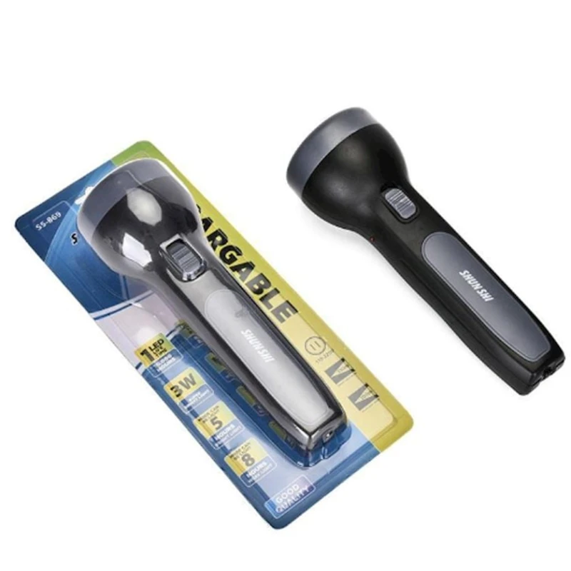 Ручной аккумуляторный фонарь Shunshi SS-869, черный