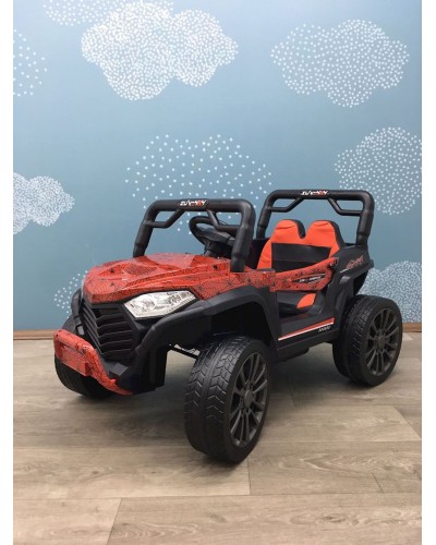 Uşaq elektrik avtomobili 579, qara/qırmızı