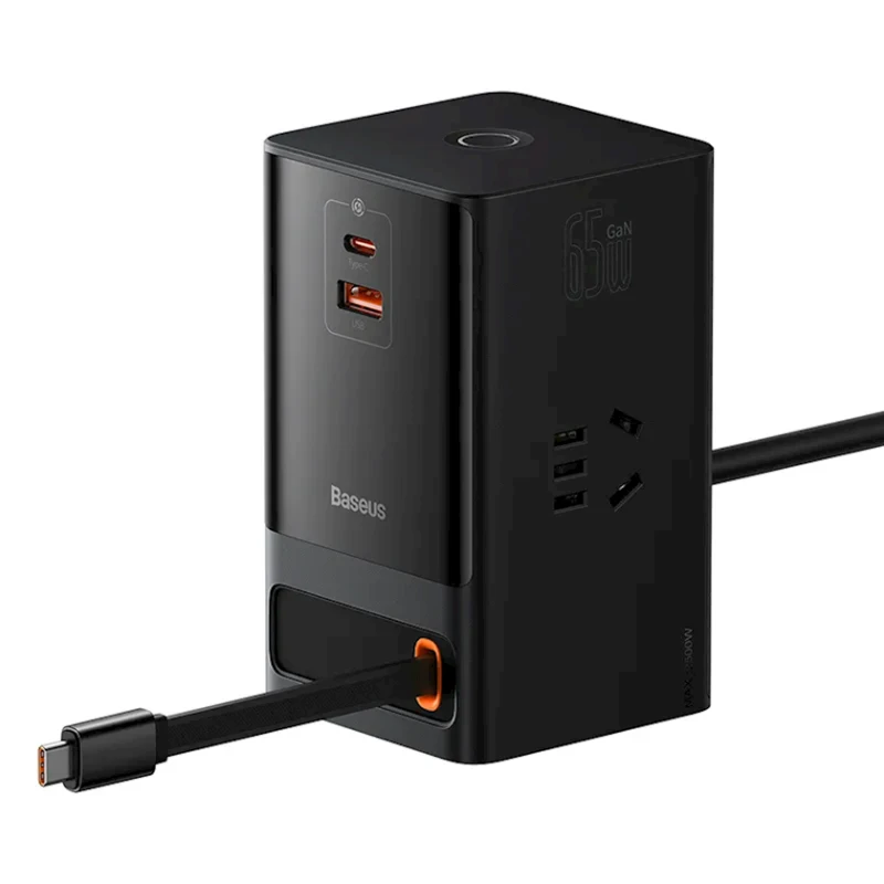 Зарядная станция Baseus Gan5 Pro Power Combo Digital Power Strip 3AC 1U 1C Retractable-C (PSLR000001) Зарядная станция Baseus Gan5 Pro Power Combo Digital Power Strip 3AC 1U 1C Retractable-C (PSLR000001)