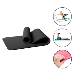 Мат для йоги Gymnic 2060, 1 см, черный