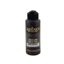 Декоративная акриловая краска Cadence Premium Acrylic Paint 0002 Black, черный, 120 мл Декоративная акриловая краска Cadence Premium Acrylic Paint 0002 Black, черный, 120 мл