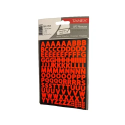 Набор наклеек Tanex STC-561 Fluorescent Red, 10 мм, 2 листа