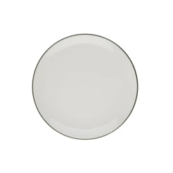 Тарелка ID-Fine Modest Green Lona, фарфор, белая/зеленая, 19 см