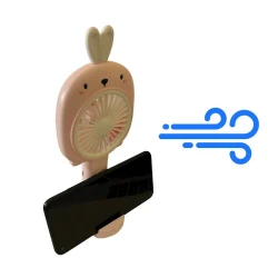 Mini-ventilyator qatlanan 1001box, USB, çəhrayı