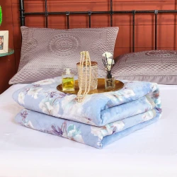 Покрывало Casadoro SHA-00002590, двуспальное, бамбук, голубое, 220x230 см