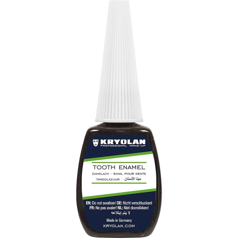 Эмаль для грима зубов Kryolan 01220, оттенок Black, 12 мл Эмаль для грима зубов Kryolan 01220, оттенок Black, 12 мл