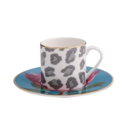 Кофейная пара Porland Africa Design4 04ALM005857, фарфор, 90 мл