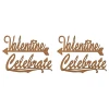 Надписи из чипборда Decola Valentine Celebrate, 4 шт