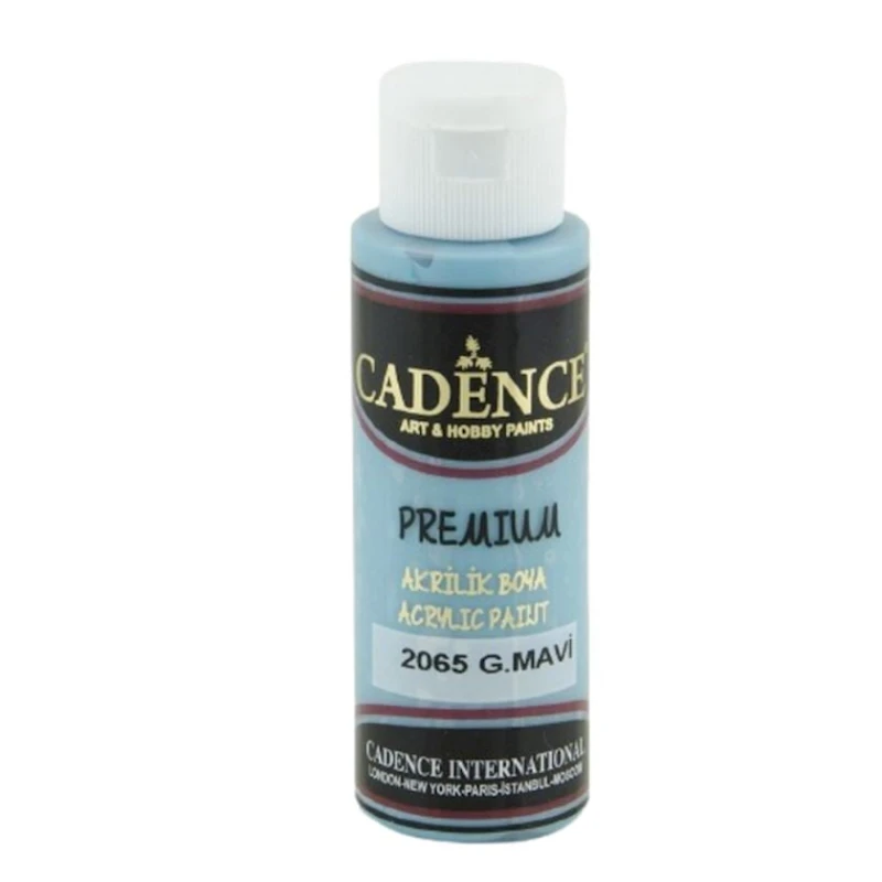 Декоративная акриловая краска Cadence Premium Acrylic Paint 2065 Azure Blue, 70 мл