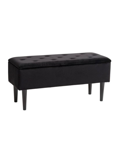 Banketka JYSK Badsted, qara, 95x45x37 sm