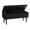 Банкетка JYSK Badsted, черная, 95x45x37 см Банкетка JYSK Badsted, черная, 95x45x37 см