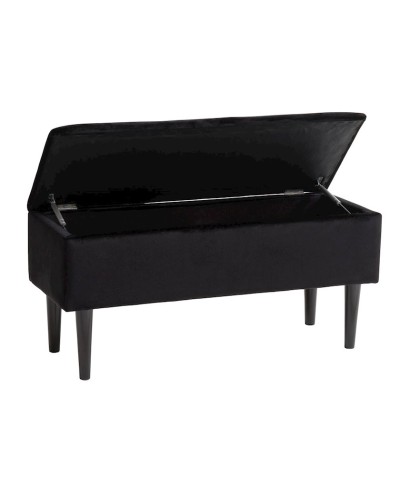 Banketka JYSK Badsted, qara, 95x45x37 sm