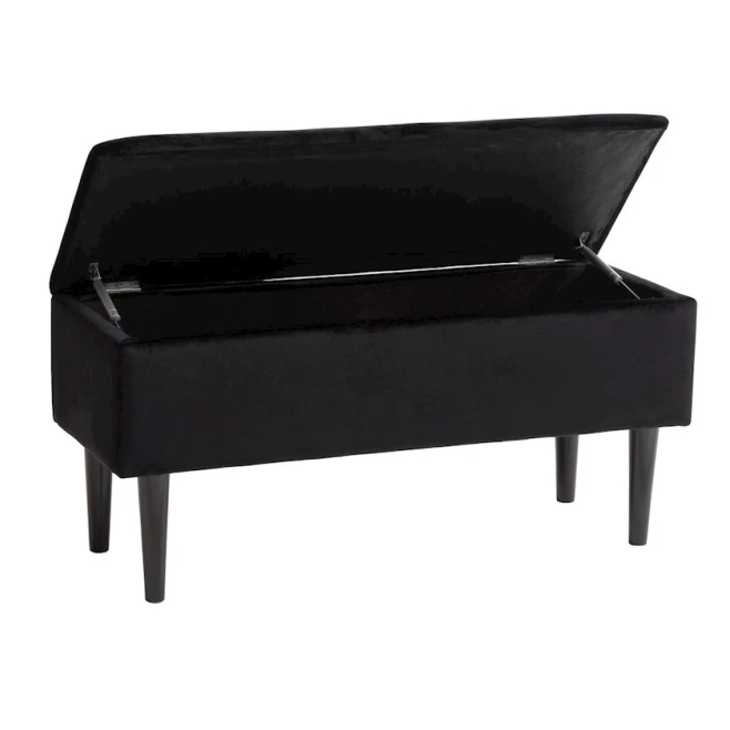 Банкетка JYSK Badsted, черная, 95x45x37 см Банкетка JYSK Badsted, черная, 95x45x37 см