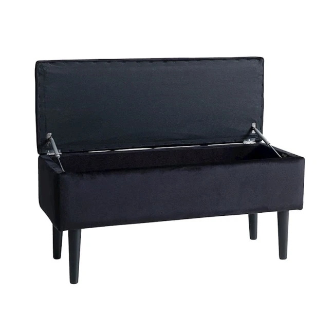 Банкетка JYSK Badsted, черная, 95x45x37 см Банкетка JYSK Badsted, черная, 95x45x37 см
