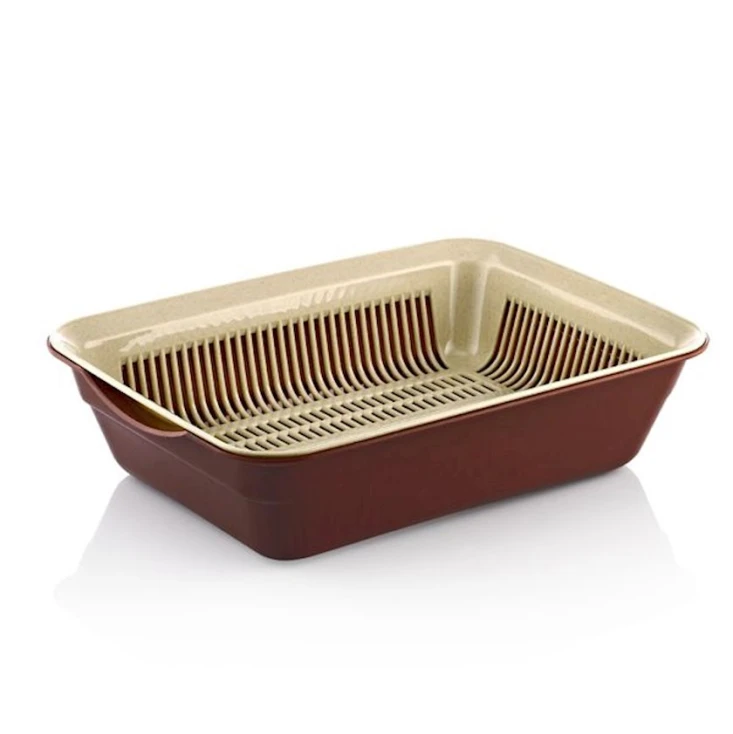 Посуда с дуршлагом Hobby life 041304, 42.3x33.2x16 см, коричневый, пластик Посуда с дуршлагом Hobby life 041304, 42.3x33.2x16 см, коричневый, пластик