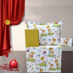 Детское постельное белье Narlı 000866, односпальное, хлопок, разноцветное, пододеяльник 160x220 см, простыня 180x240 см, наволочка 50x70 см/1 шт