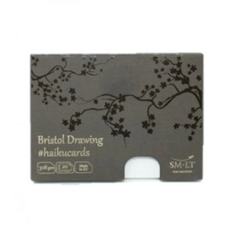 Карточки для скетчей и рисования SM-LT Bristol haikucards экстрагладкие, 308г/м², 14.7x10.6см, 20л, белый