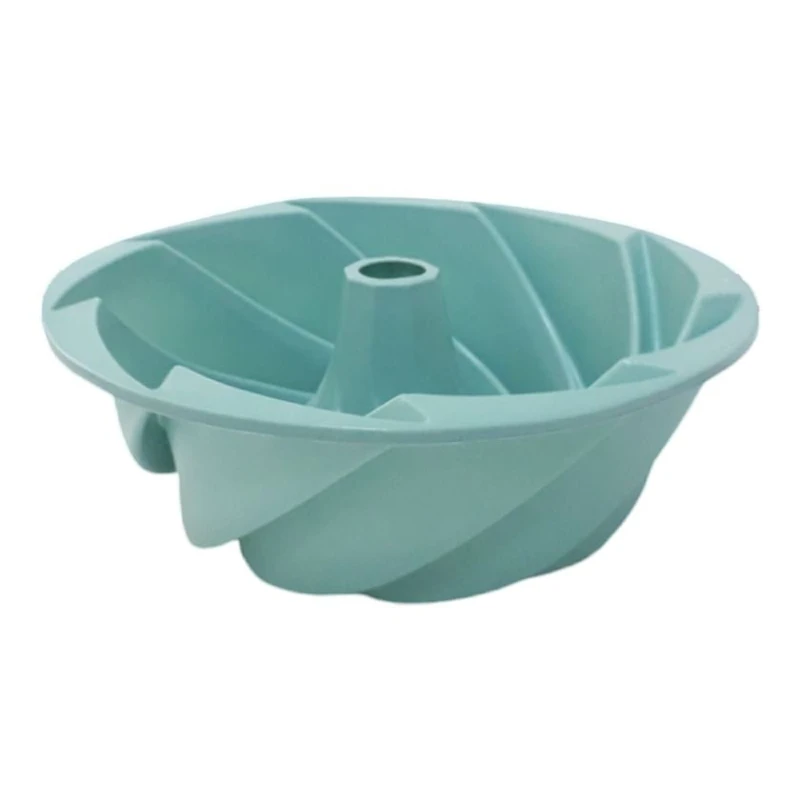 Форма для кекса YH134, силикон, зеленая, 25 см