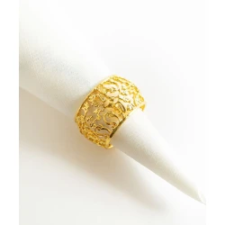 Кольцо для салфеток Hom-me 102994, цинк, радиус 6 см, золотистое