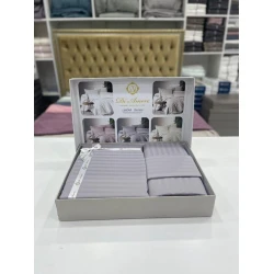 Комплект постельного белья MiraNova FS-609, простыня 250х250 см, пододеяльник 200х220 см, наволочки 50х70 см, двуспальный, хлопок